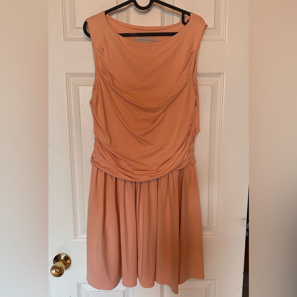 ♥️ Leota - Size Large - Coral Sleeveless Dress
